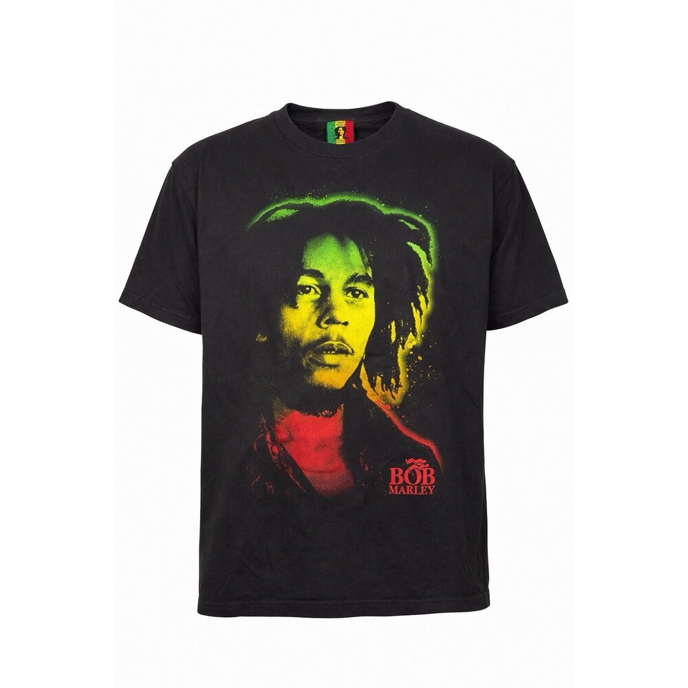 Bob Marley Jamaica Collection Reggae Graphic Tee Black Men’s 2XL Rasta T-Shirt